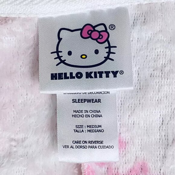 Hello Kitty One-Piece Fleece Pajamas Size Medium Women's - Picture 5 of 5